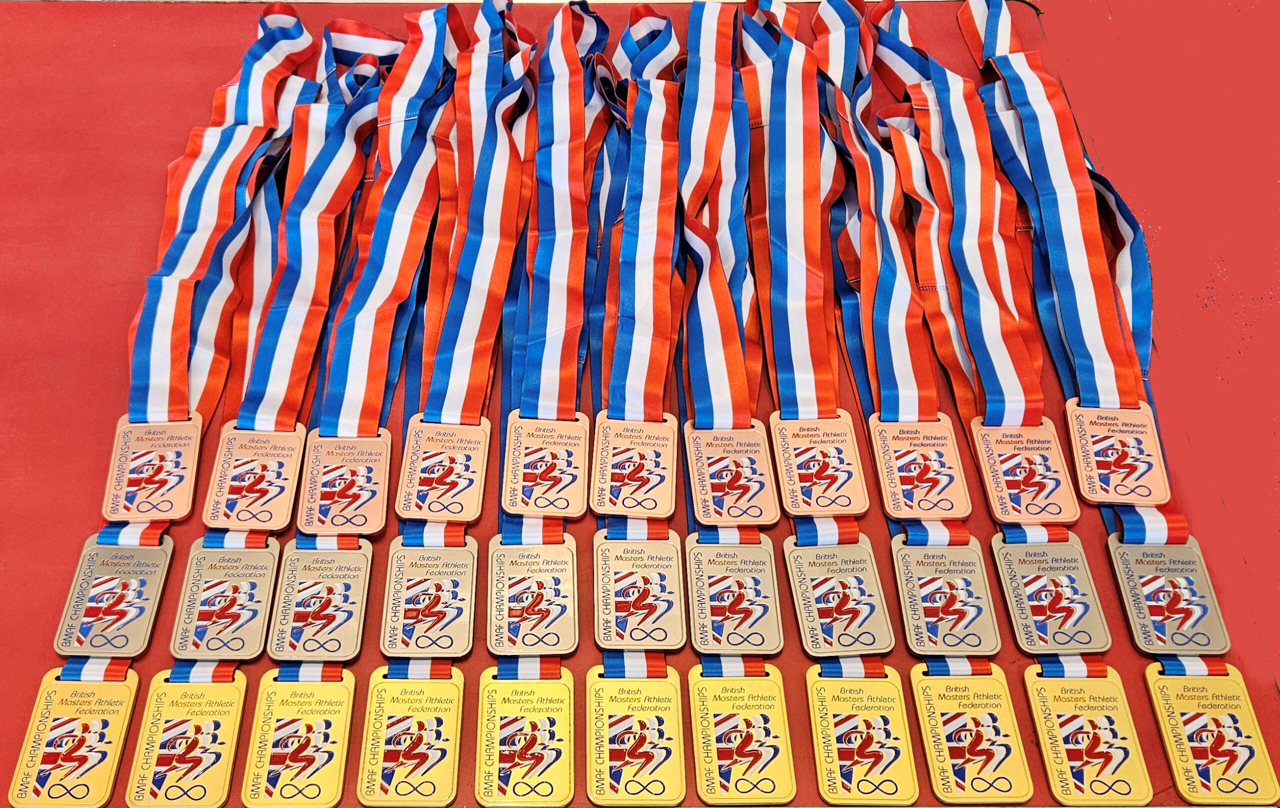 Medals ready for presentation