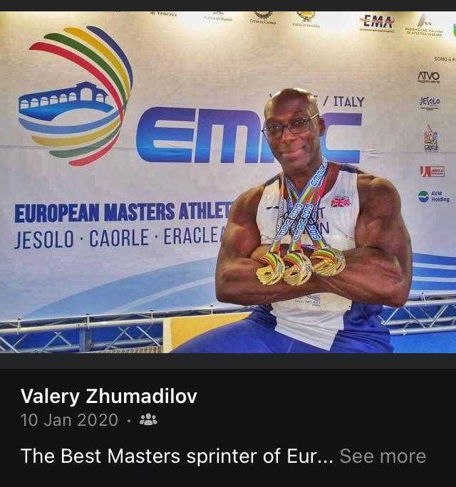Donald Brown with a trio of gold medals from Caorle/Jesolo