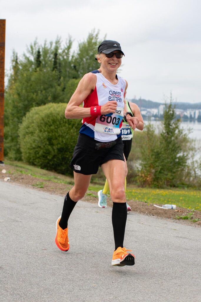 Marathon Championships in Jyväskylä Group and flag