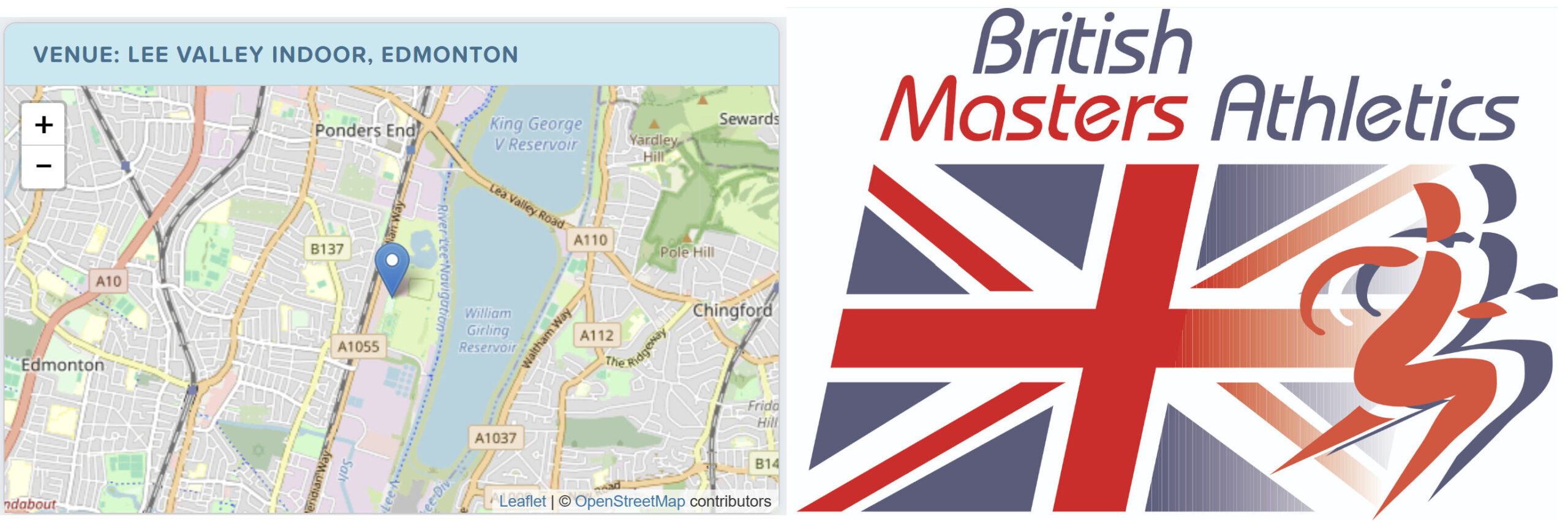 BMAF logo and Lee Valley map