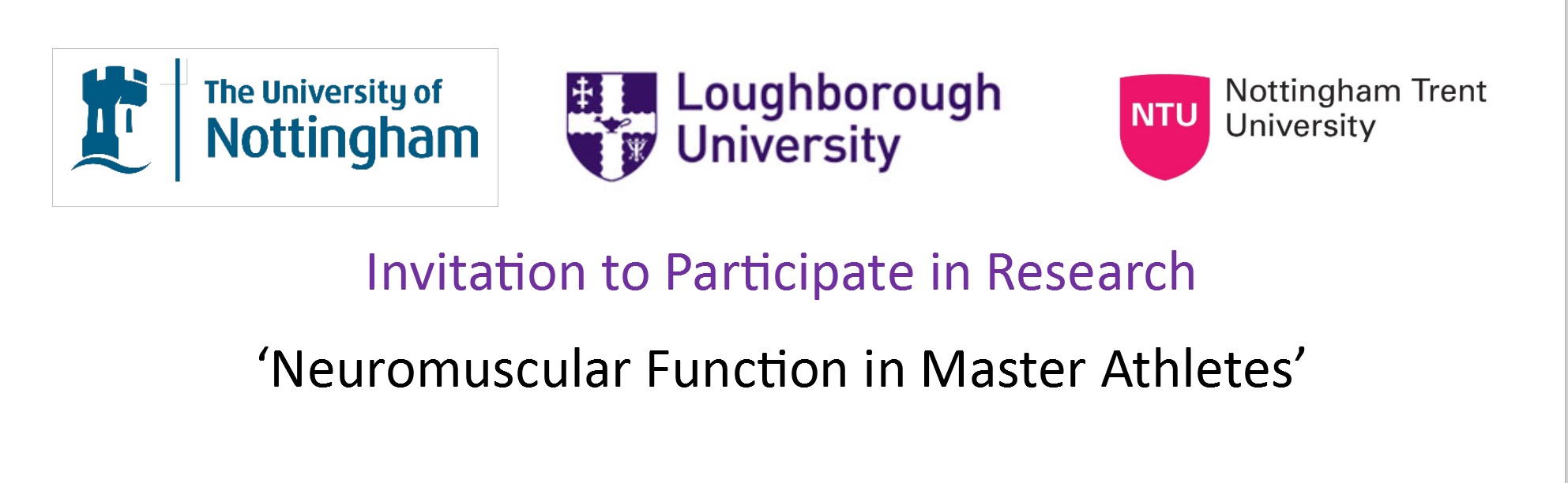 Nottingham University Invitation to participate in research