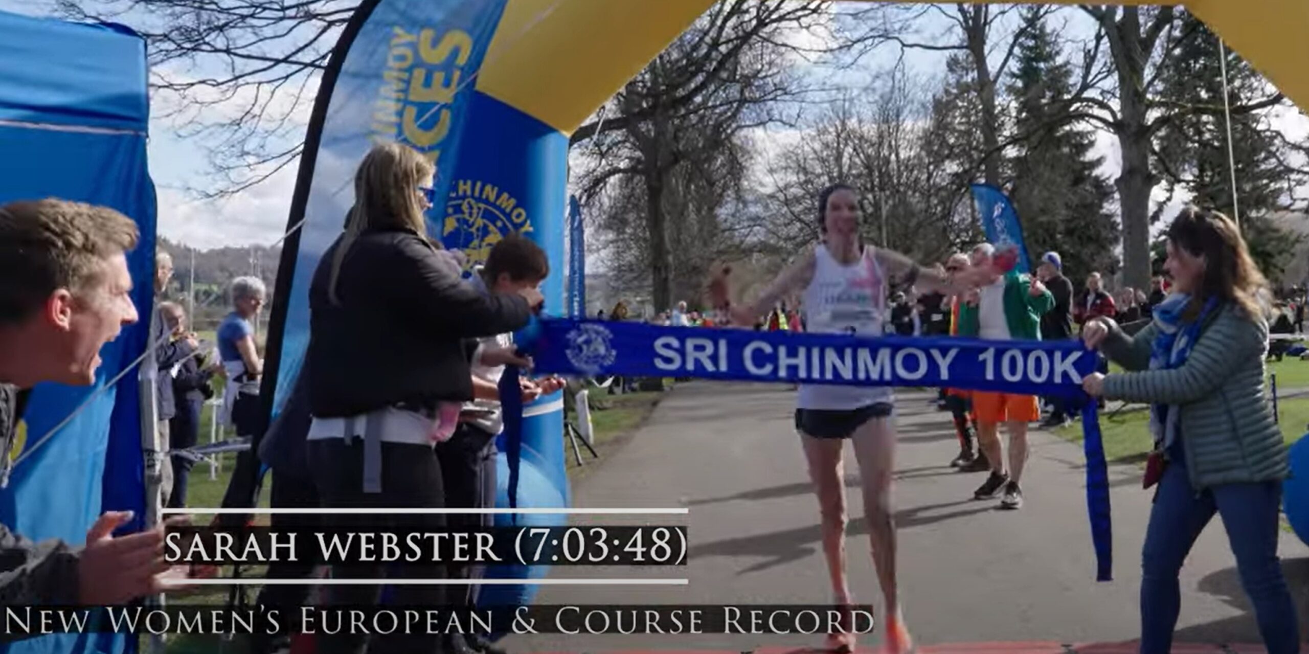 Sarah Webster European Record 100km
